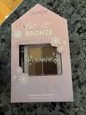 ColourPop Let It Bronze Eyeshadow & Eyeliner Kit - Gold, Bronze, Brown